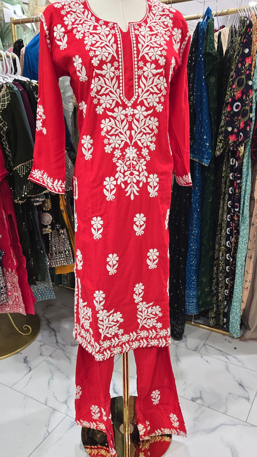 Red Cotton Cord Set 2PC KC433