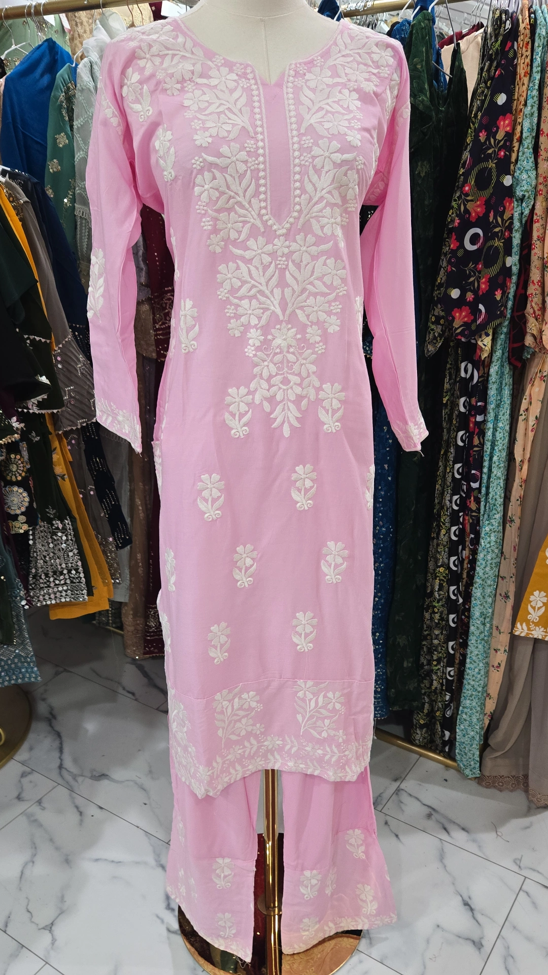 Pink Cotton Cord Set 2PC KC437