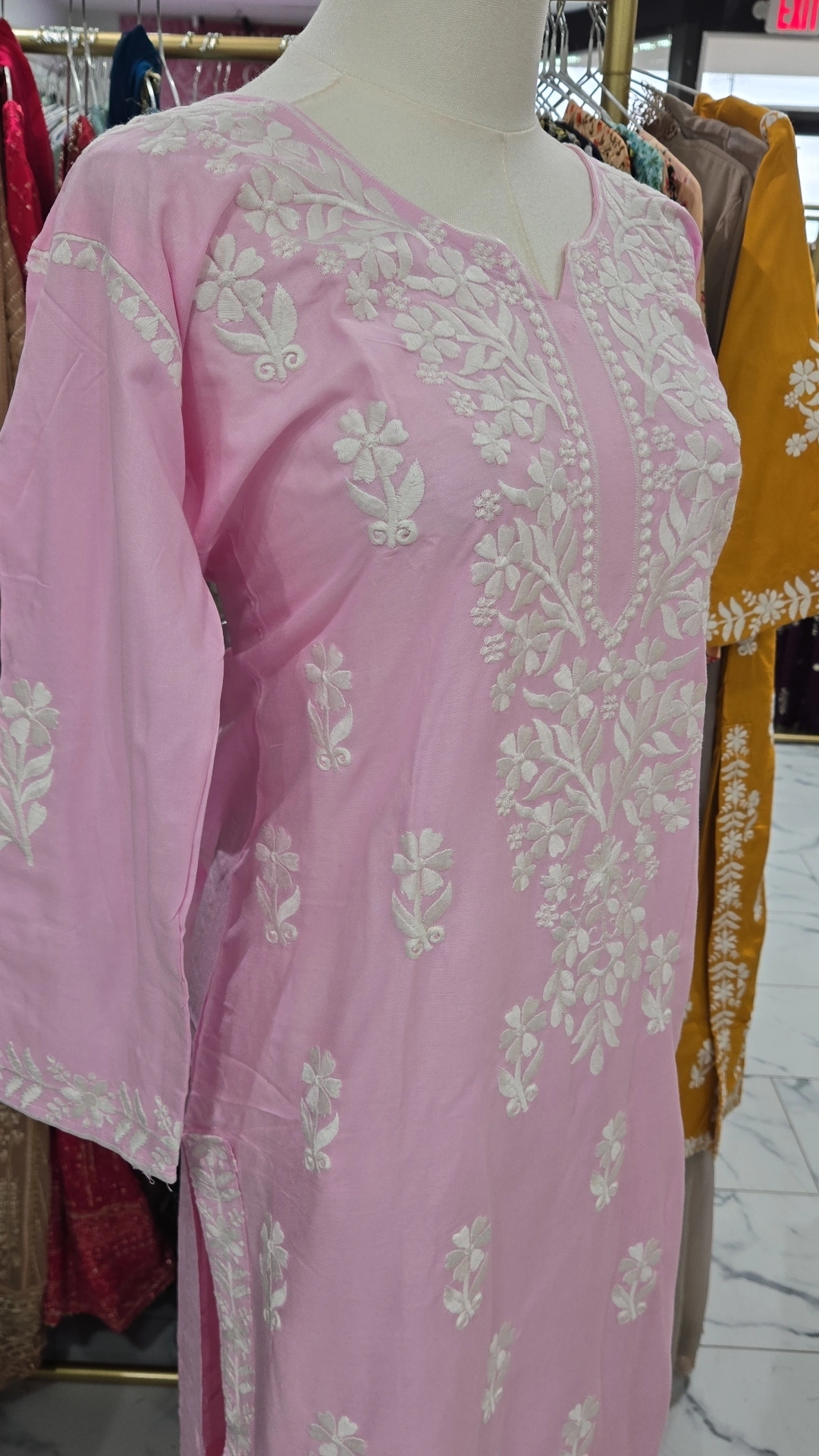 Pink Cotton Cord Set 2PC KC437 - Image 2