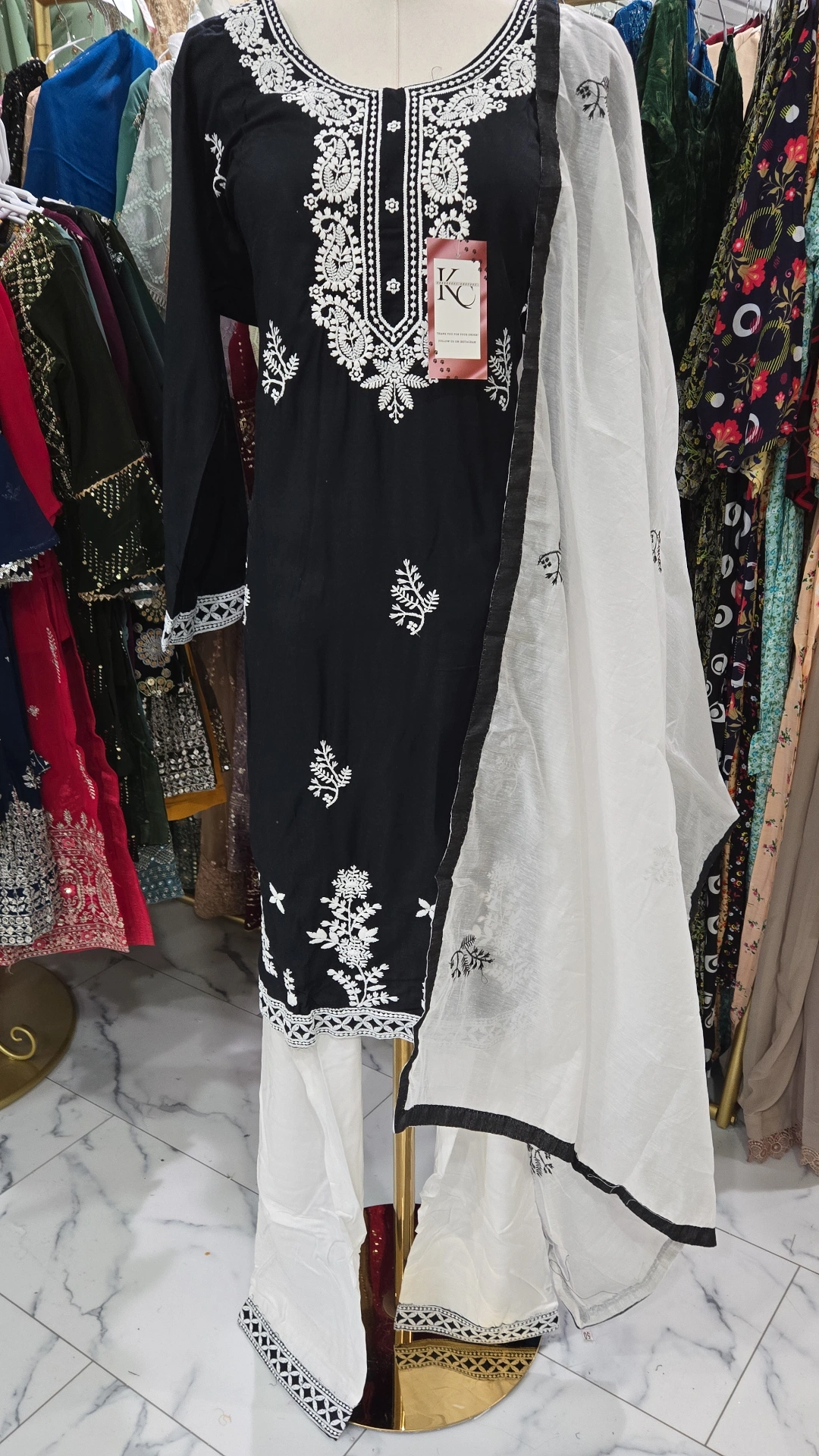 Black ChickenKari Cotton 3PC KC442