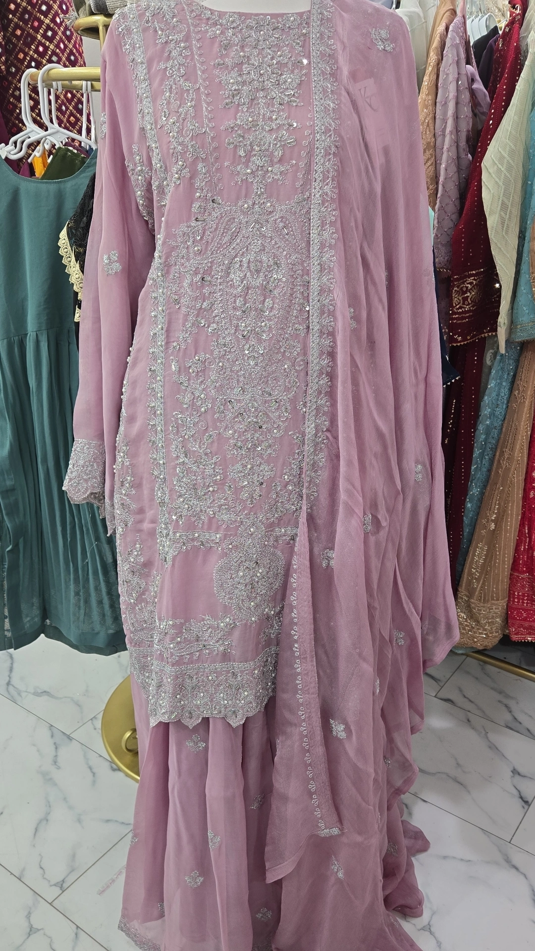 Lavendar Gharara KC519