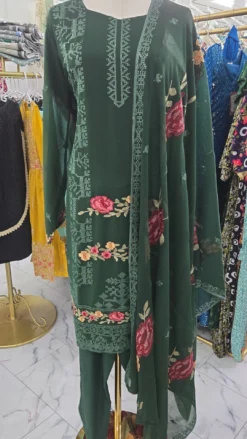 Green Chiffon Dress KC535