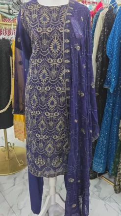Blue Chiffon Dress KC548