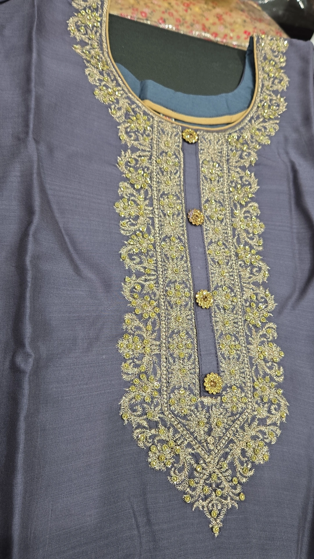 Linen Partywear Dress KC576 - Image 2