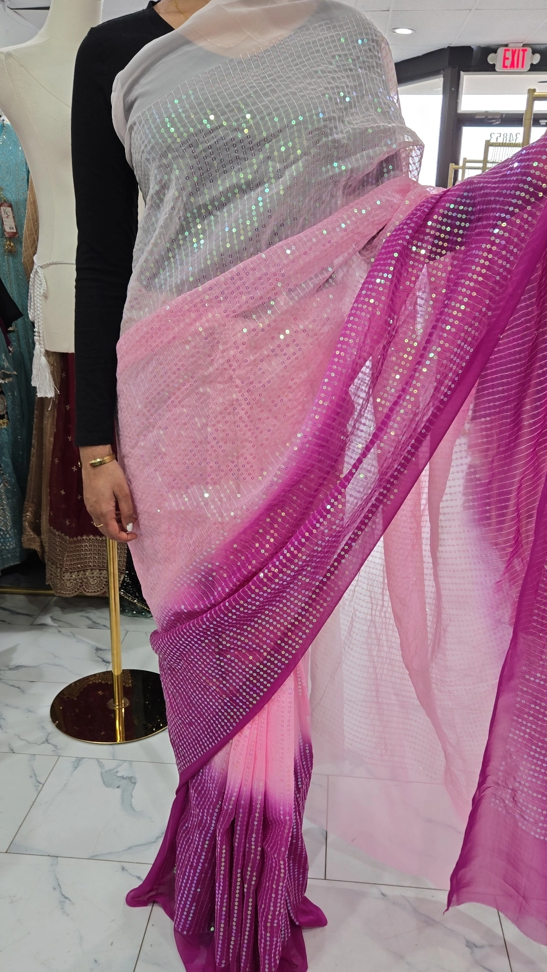 Sequence Saree KC632
