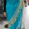 Teal Georgette Saree KC634