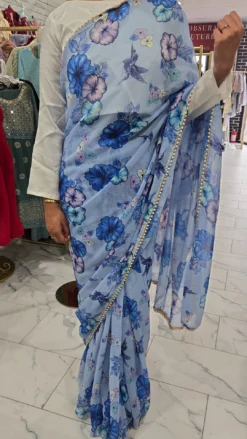 Pearl Chiffon Saree KC633