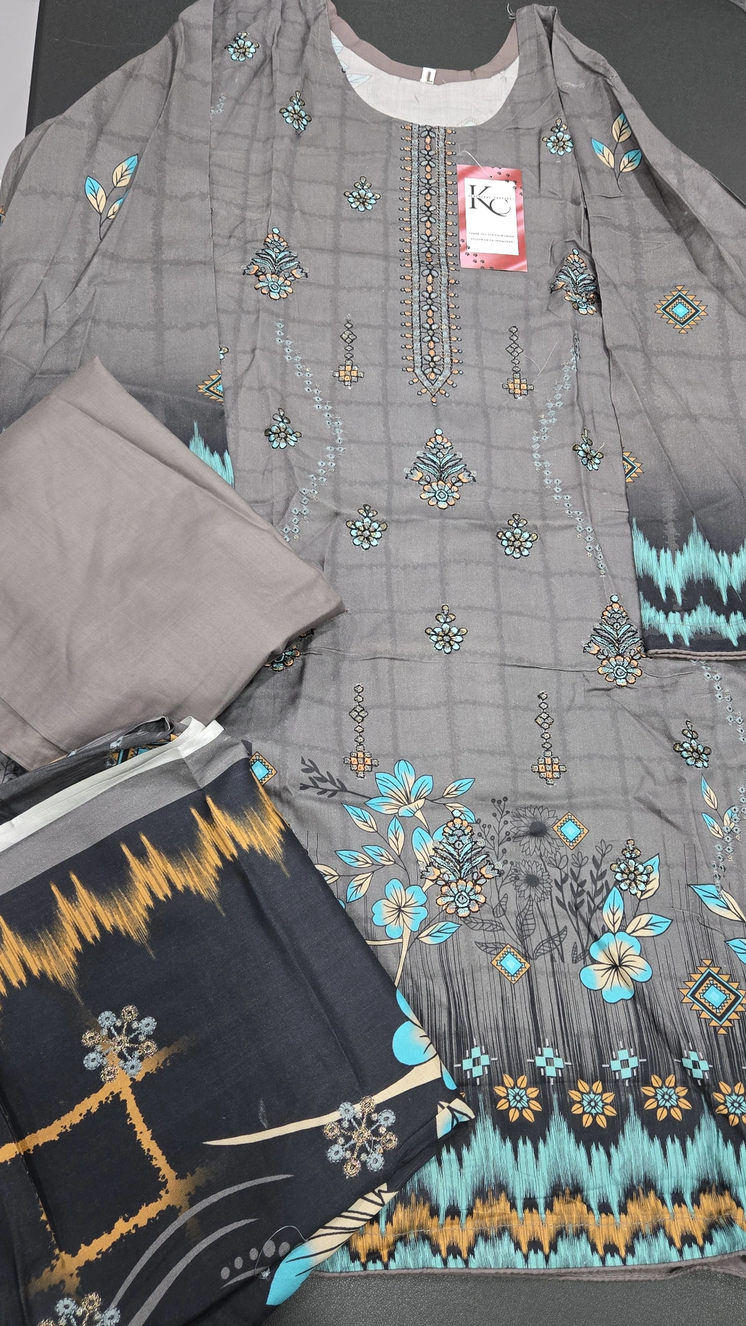 Linen 3PC Set KC656