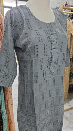 Alternative view of Sequence chickenkari kurti KC674
