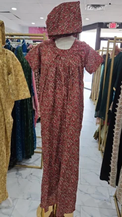 Cotton Maxi with matching scarf KC703