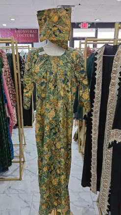 Cotton Maxi with matching scarf KC711