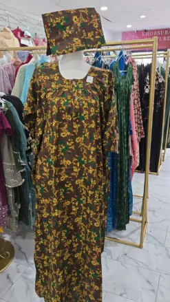 Cotton Maxi with matching scarf KC710