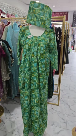 Cotton Maxi with matching scarf KC712