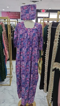 Cotton Maxi with matching scarf KC713