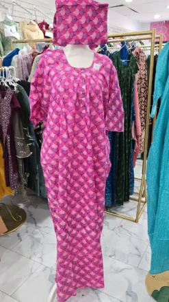 Cotton Maxi with matching scarf KC718