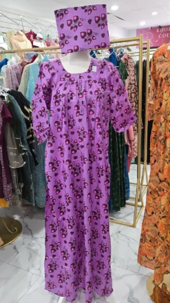 Cotton Maxi with matching scarf KC721