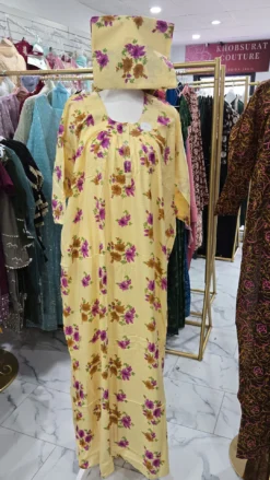 Cotton Maxi with matching scarf KC722