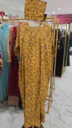 Cotton Maxi with matching scarf KC726