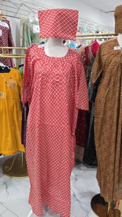Cotton Maxi with matching scarf KC728