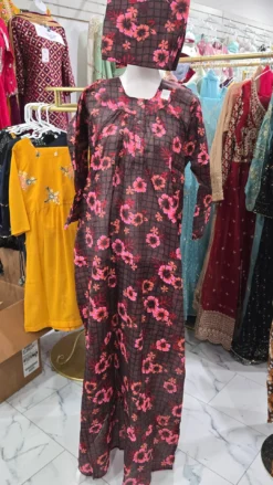 Cotton Maxi with matching scarf KC730
