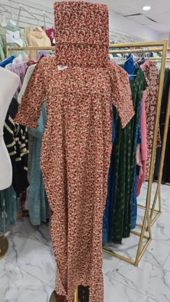 Cotton Maxi with matching scarf KC731