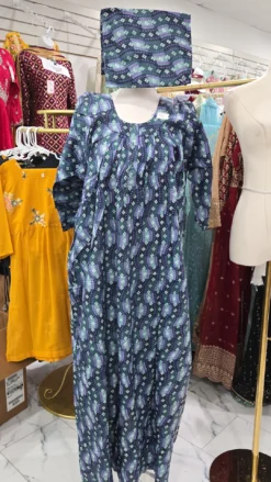 Cotton Maxi with matching scarf KC732
