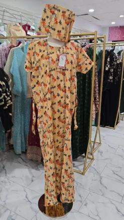 Cotton Maxi with matching scarf KC733