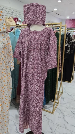 Cotton Maxi with matching scarf KC735