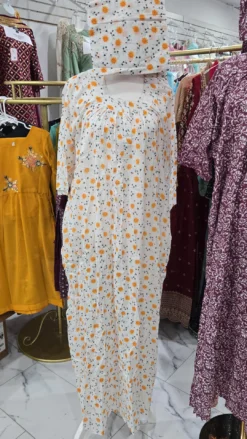 Cotton Maxi with matching scarf KC734