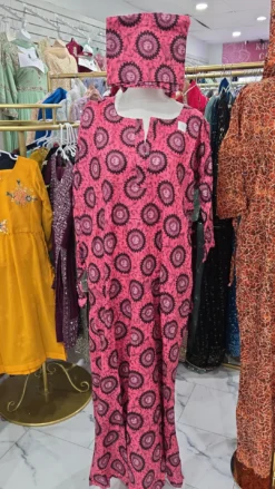 Cotton Maxi with matching scarf KC736