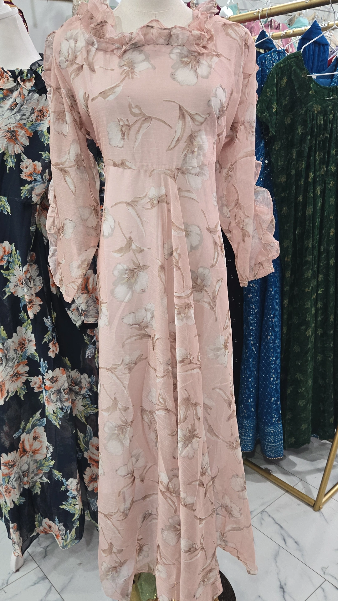 Long Chiffon Maxi Summer Dress KC763
