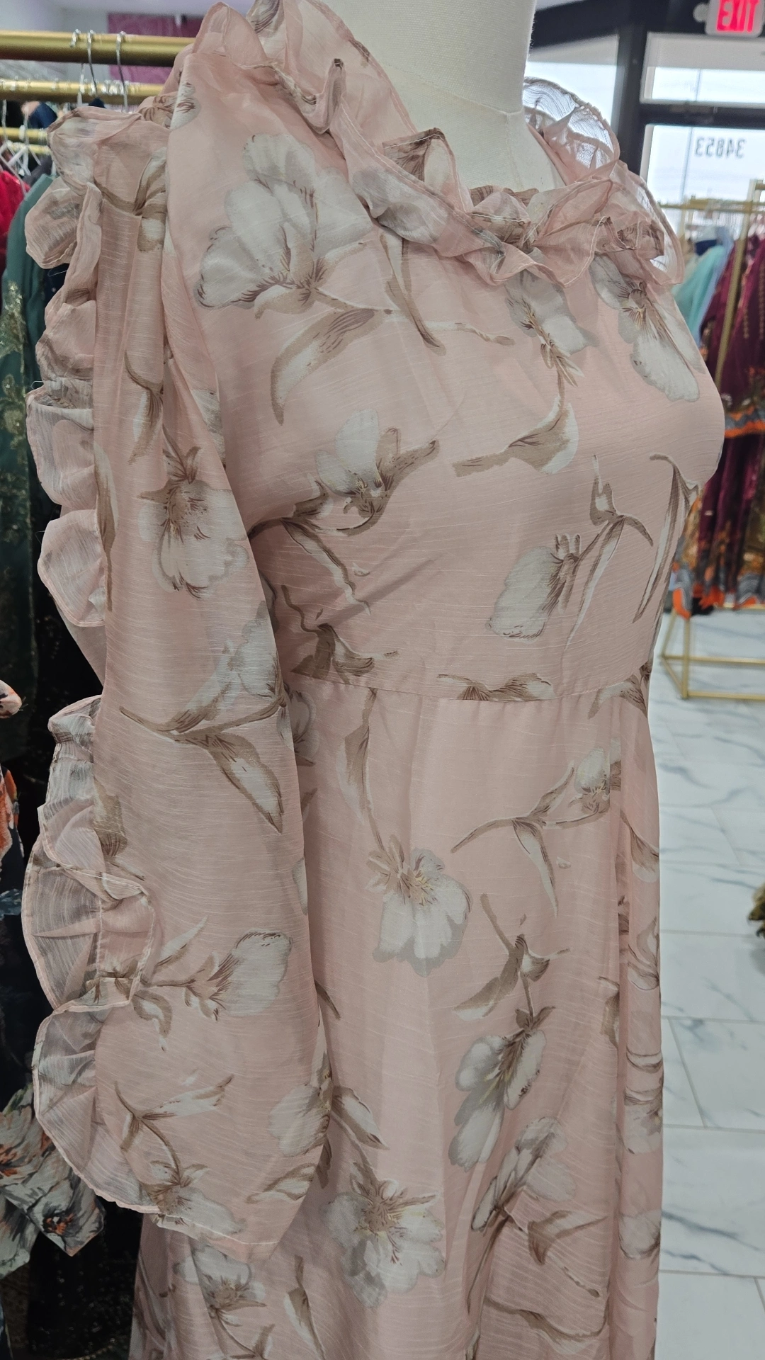 Long Chiffon Maxi Summer Dress KC763 - Image 2
