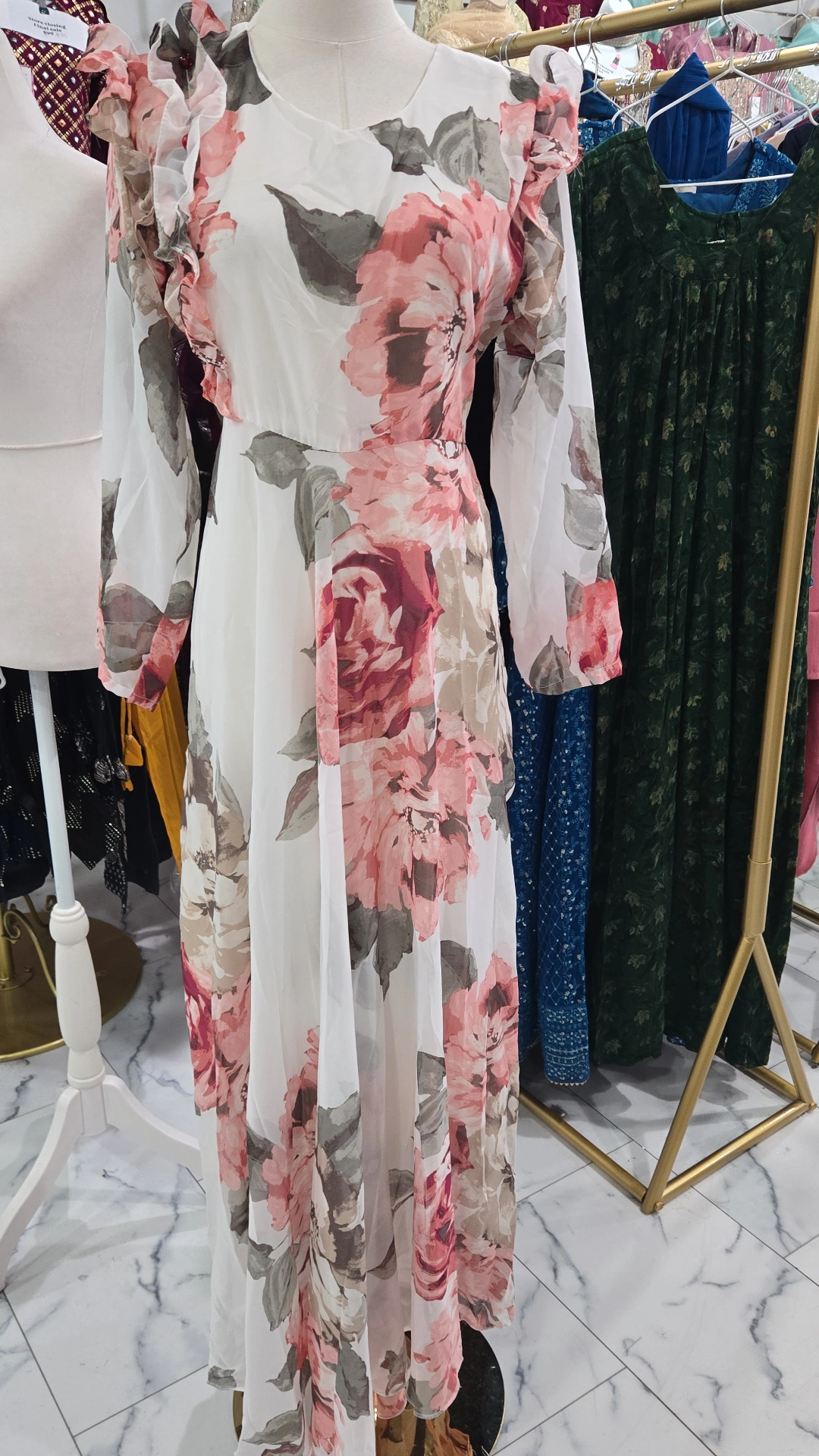 Long Chiffon Maxi Summer Dress KC765