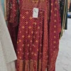 Chickankari Anarkali Gown 3pc Set KC797
