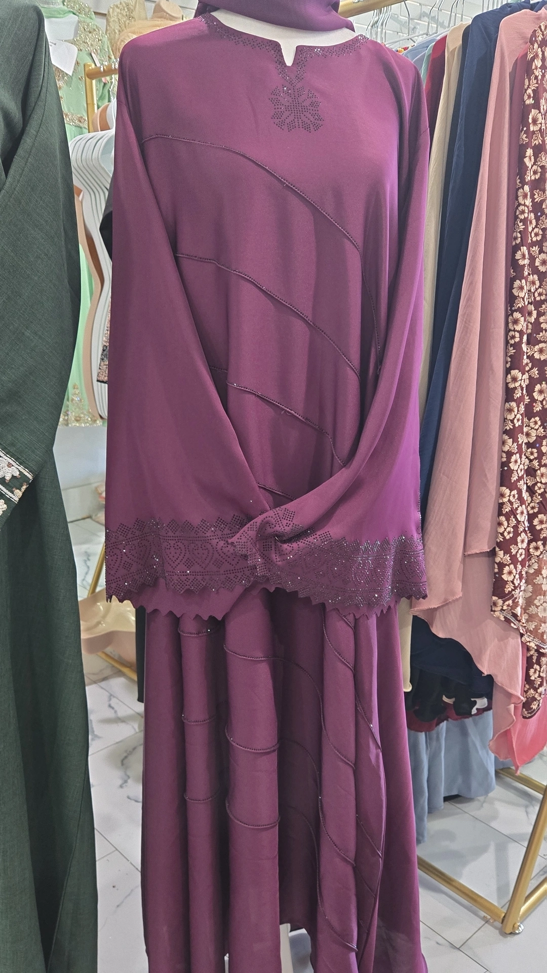 Rhinestone Burka KC834