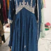 Blue Handwork Nayra Cut Sharara KC881