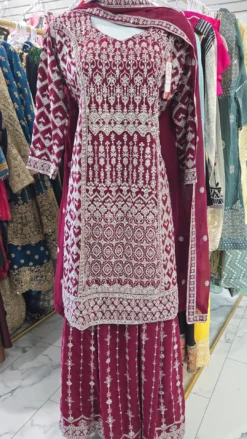 Burdendy Handwork Sharara KC882
