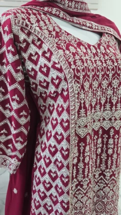 Alternative view of Burdendy Handwork Sharara KC882