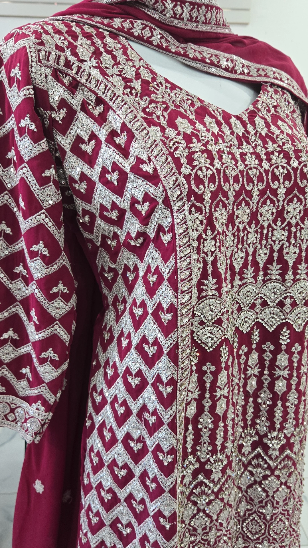 Burdendy Handwork Sharara KC882 - Image 2
