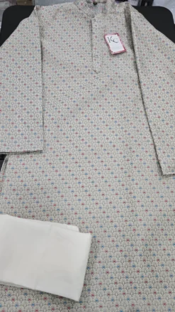 Gray Panjabi Set KC929
