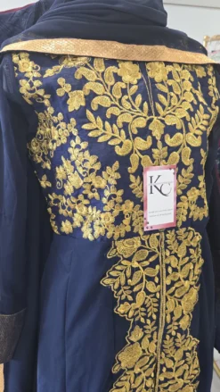 Alternative view of Navy Blue Split Long Dress KC961
