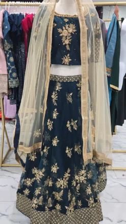 Teal Lehenga KC990