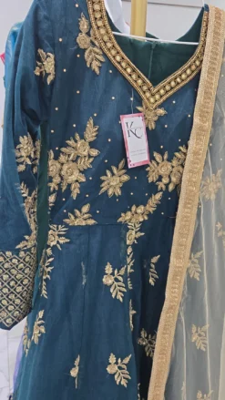 Alternative view of Teal Gown KC991