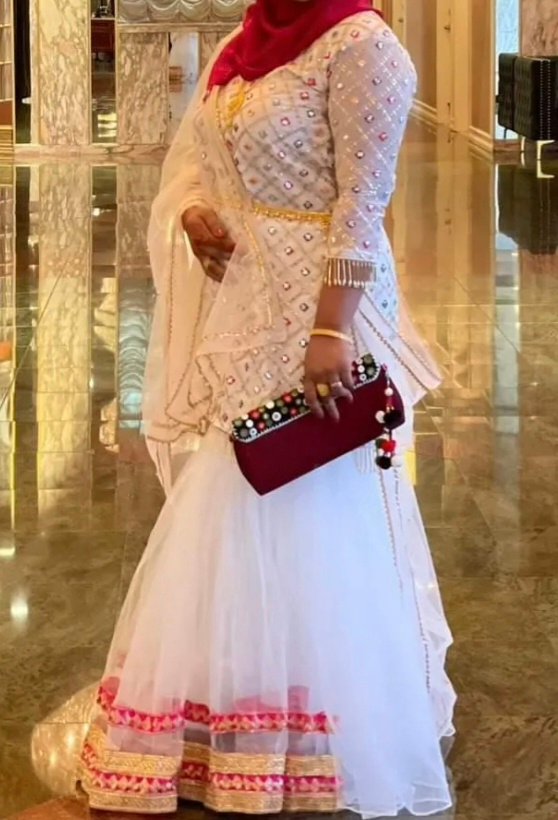 White Multi Sharara KC370 - Image 2