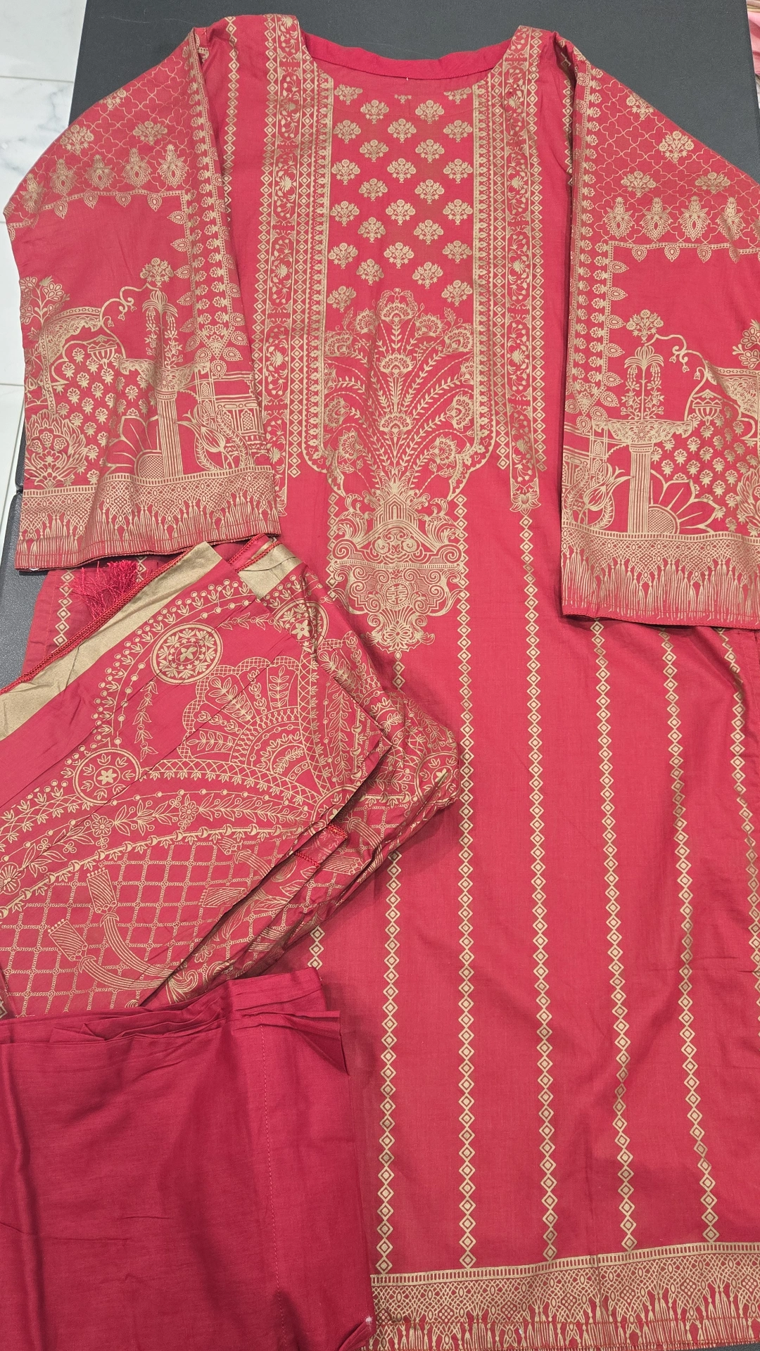 Lawn Dress 3PC KC1074