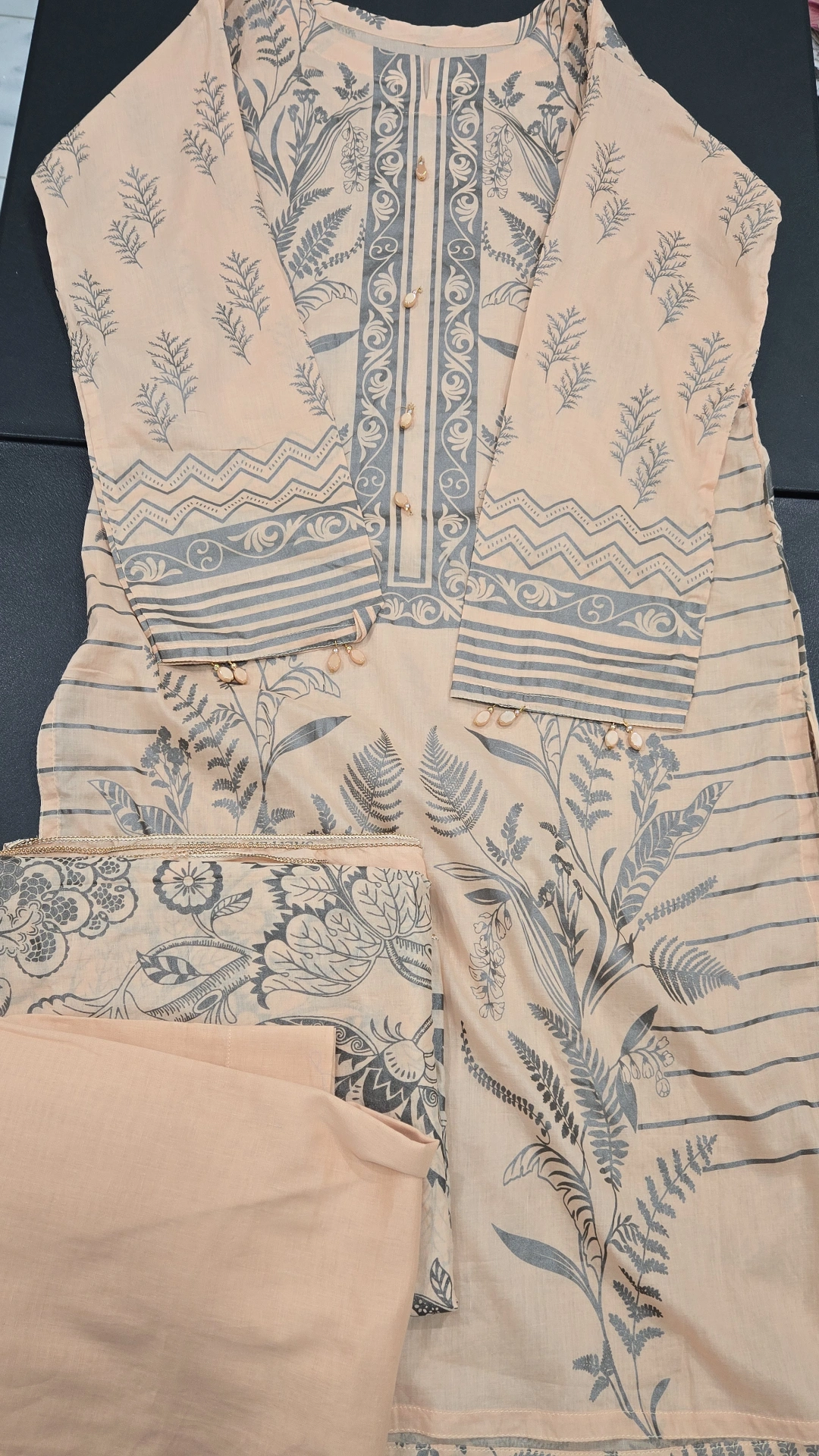 Lawn Dress 3PC KC1077