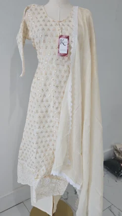 Chikenkari Anarkali Gown KC1089