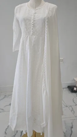 Chikenkari Anarkali Gown KC1090